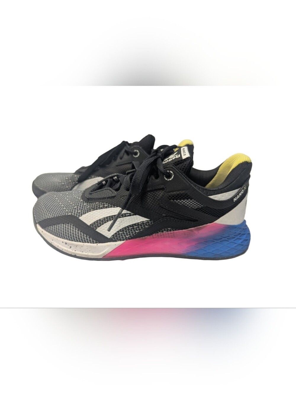Reebok Women Nano X Black Proud Pink  Color way Crossfit Gym Shoe FW8208 Size 8